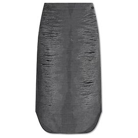 Falda midi gris O-TAVY Diesel de algodón
