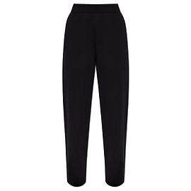 Pantalones de chándal Emporio Armani negros de algodón con logotipo