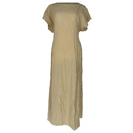 Totême Vestido Slouch Waist Toteme en lino kaki