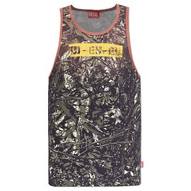 Diesel Top T-LIFTY-CAMOU Camiseta sin mangas Camuflaje de Algodón