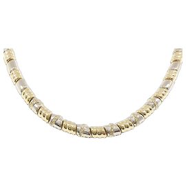 Autre Marque Collana in oro giallo Au750, oro bianco e diamanti