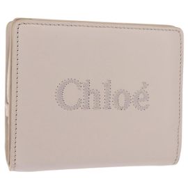 Chloé Carteira Chloe Sense Couro Ivory Auth 148477 - Jerrillo