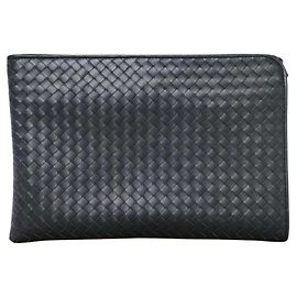 Bolsa de mão Bottega Veneta Black Intrecciato