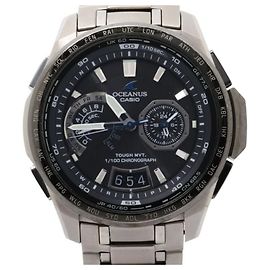 Orologio Analogico da Uomo Casio Oceanus OCW-T750TDE-1AJF Black Silver Titanium