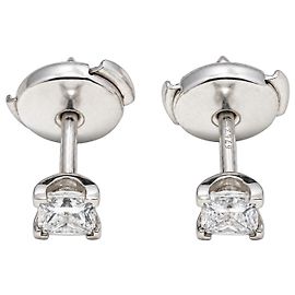Tiffany & Co Brincos Diamantes corte Princesa Platina 950