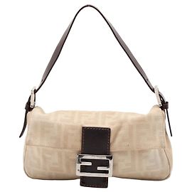 Pochette Fendi Baguette Zucca Canvas long
