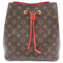 mala de ombro Louis Vuitton NeoNoe MM Monogram Coquelicot
