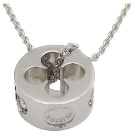 Collana con pendente Louis Vuitton Empreinte in oro bianco 18K