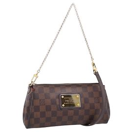 LOUIS VUITTON Damier Ebene Eva Shoulder Bag N55213 LV Auth 209468 - Jerrillo