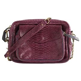 Claris Virot leather shoulder bag purple