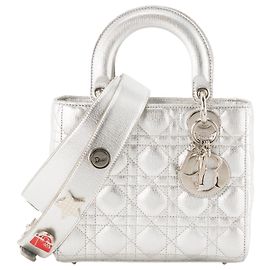 DIOR - Borsa a tracolla Lady Dior Small in pelle grana metallizzata edizione limitata