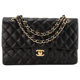 CHANEL - Borsa a tracolla Classique/Timeless 11.12 Chanel in pelle liscia nera