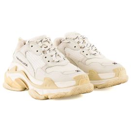 BALENCIAGA - Sneakers Balenciaga Triple S in tela bianca (T35)