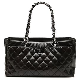 Borsa Chanel Small Reissue 2.55 Coated Caviar Diamond Shine Nera