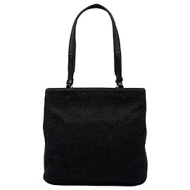 Tote em lã tricotada Prada preto