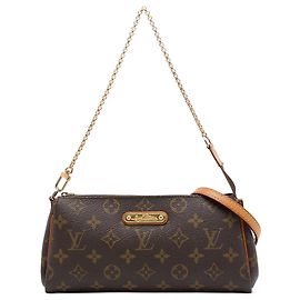 Bolsa Satchel Louis Vuitton Monogram Eva Castanha