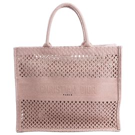 Christian Dior Book Tote Large Mesh Schultertasche in Pink