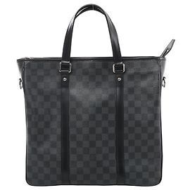 Sac à main Louis Vuitton Tadao PM Damier Graphite en Noir N41259
