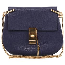 Chloé Borsa a tracolla Chloe Drew in pelle con catena in Purple