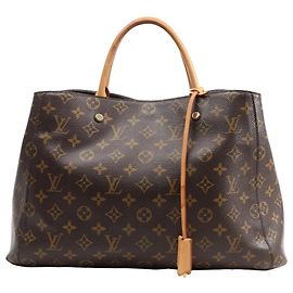 Louis Vuitton Montaigne GM Monogram Canvas Handtasche in Braun