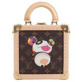 Louis Vuitton x Takashi Murakami Mini Square Trunk Handtasche in Brown M13127