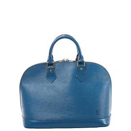 Louis Vuitton Alma Handtasche aus Epi-Leder in Blau M52145