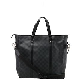 Sac à main 2Way Louis Vuitton Tadao PM Damier Graphite en Noir N41259