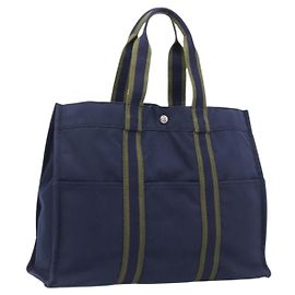 Hermès Hermes Fourre Tout Toile MM