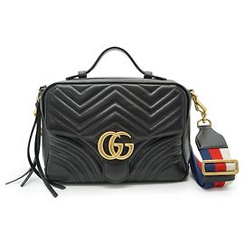 Gucci Borsa 2 vie GG Marmont Sylvie Web Small Top Handle