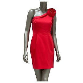 Autre Marque Valentino Techno Couture Cocktailkleid aus roter Wolle Gr.42 gebraucht