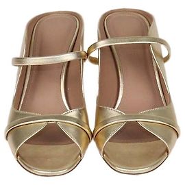 Autre Marque Mules Norah in pelle metallizzata oro Malone Souliers