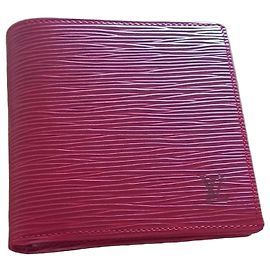 Louis Vuitton Portafoglio Zippy Pelle Epi Rose Poudre