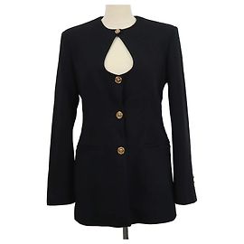 Blazer Versace Black Blend Acetate Keyhole