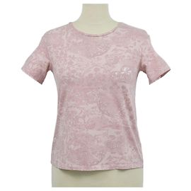 Autre Marque T-shirt Christian Dior Kids en coton Toile de Jouy inversée Vieux Rose