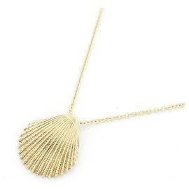 Autre Marque Tiffany & Co. Shell Halskette aus 18K Gelbgold
