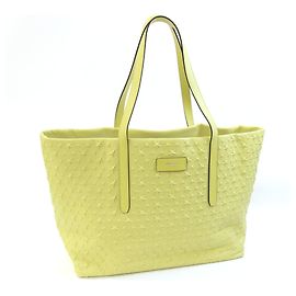 Jimmy Choo Tote Bag aus Leder in Zitronengelb