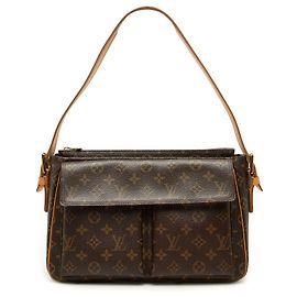 Borsa a tracolla Louis Vuitton Monogram Viva Cite GM Marrone