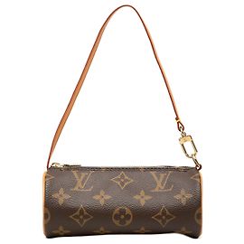 Louis Vuitton Monogram Papillon Pochette Handtasche Braun
