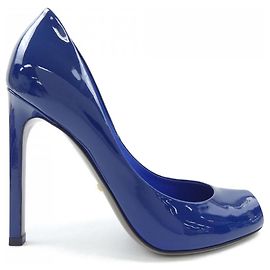 Gucci Pumps aus Leder Blau Navy