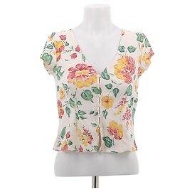 Autre Marque Top YSE Bite into Summer Giallo Viscosa