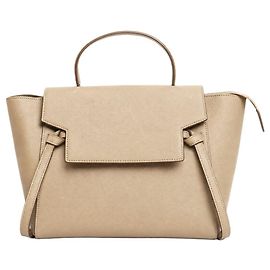 Céline Mini mala de cintura em pele de vitela grão neutro