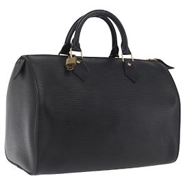 LOUIS VUITTON Epi Speedy 30 Hand Bag Noir black M43002 LV
