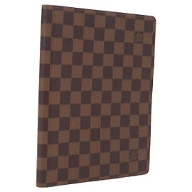 LOUIS VUITTON Damier Ebene Agenda Bureau Day Planner Cover R20702