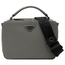 Sac Prada Brique Medium en Saffiano Gris