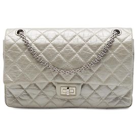Chanel Gold Quilted Metallic Aged Calfskin Reissue 2.55 Double Flap 226