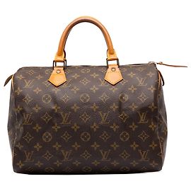 Louis Vuitton Brown Monogram Speedy 30