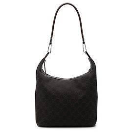 Gucci GG Denim Schultertasche Braun
