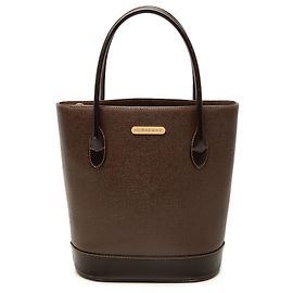 Bolso bucket Burberry de piel de becerro marrón