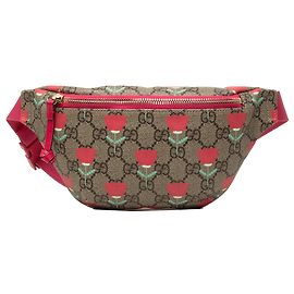 Borsello cintura Gucci GG Supreme Tulip Beige per bambini