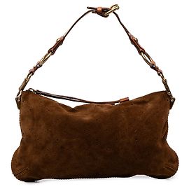 Louis Vuitton Brown Monogram Mahina Suede Onatah Pochette